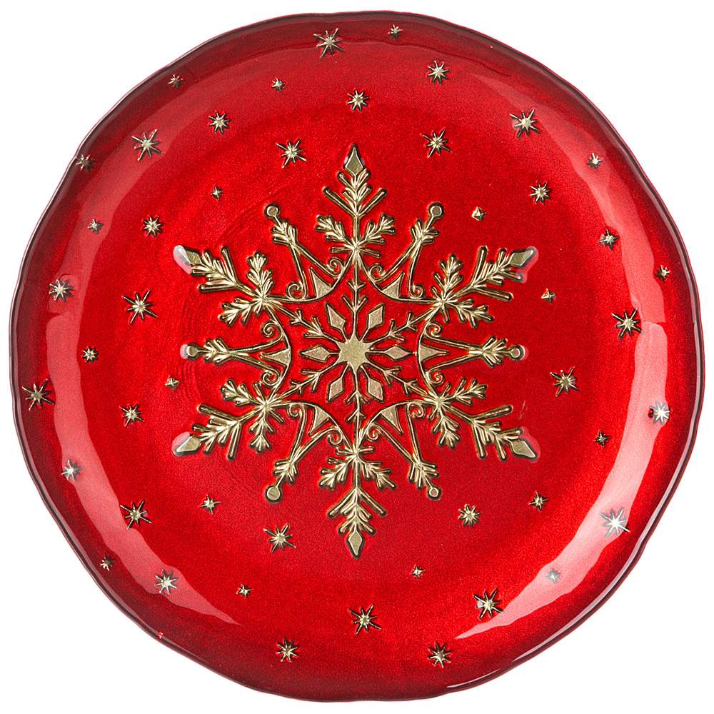 BRONCO Snow Red Тарелка 336-162 d21см 
