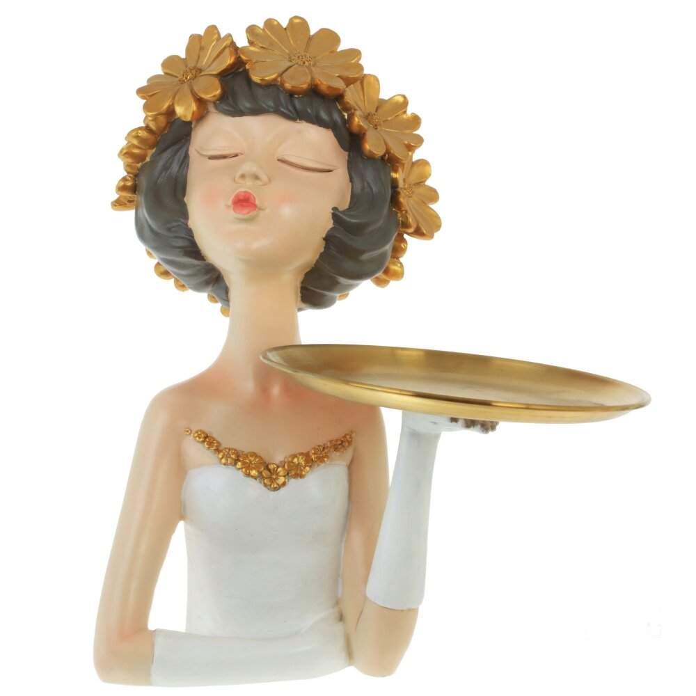 REMECO COLLECTION Статуэтка 772254 Девушка с подносом L24 W26 H30см