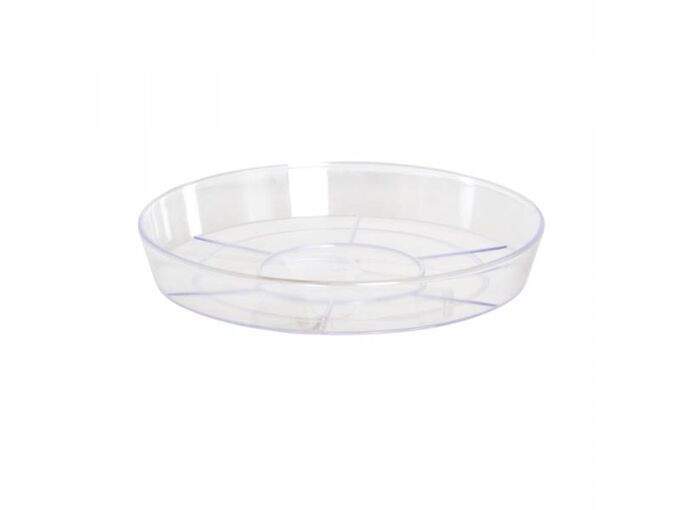 Поддон для цветов Евро д.16 прозрачный 5ПЛ0273