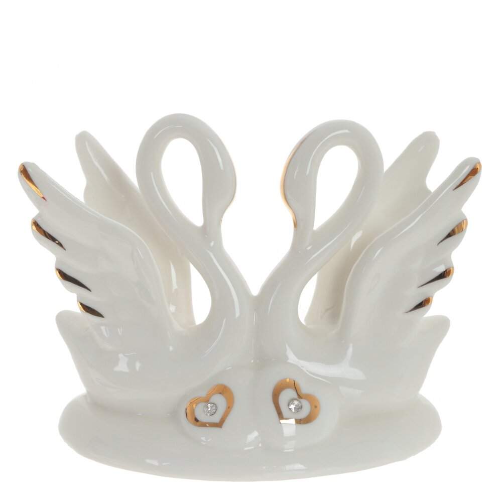 REMECO COLLECTION Фигурка 795073 Лебеди фарфор 12х6х9см