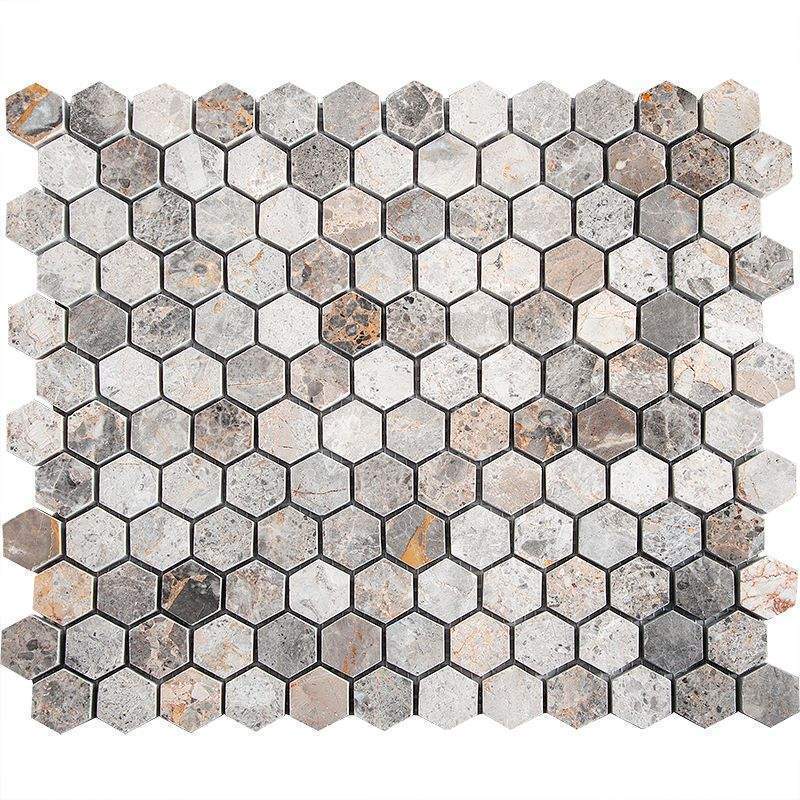 Мозаика Hexagon VLgP 23х23 (305х265х8)  натур.мрамор