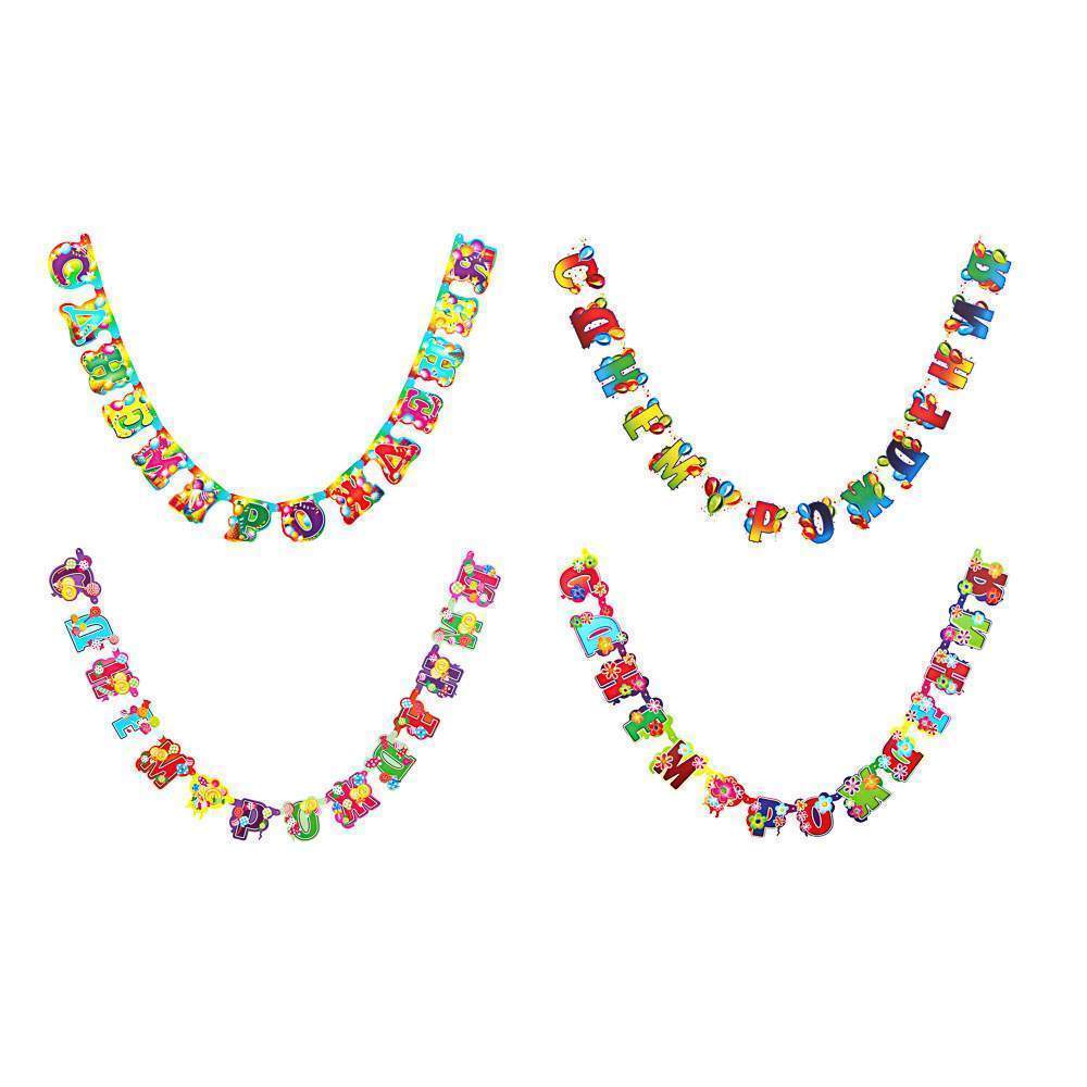 КАПИТАН ВЕСЕЛЬЧАК Гирлянда-буквы 521-091С Днем рождения 252х16см 