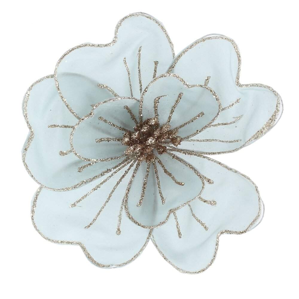 REMECO COLLECTION Цветок 824334 Магнолия на клипсе 15х15х8см 