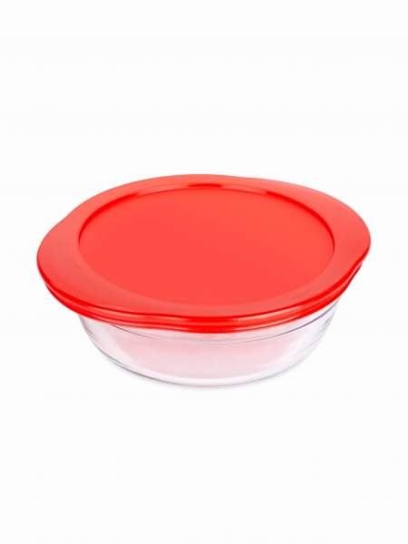 PYREX O CUISINE Блюдо круглое с крышкой 1,1л 207PC00/1045  20x18x7см