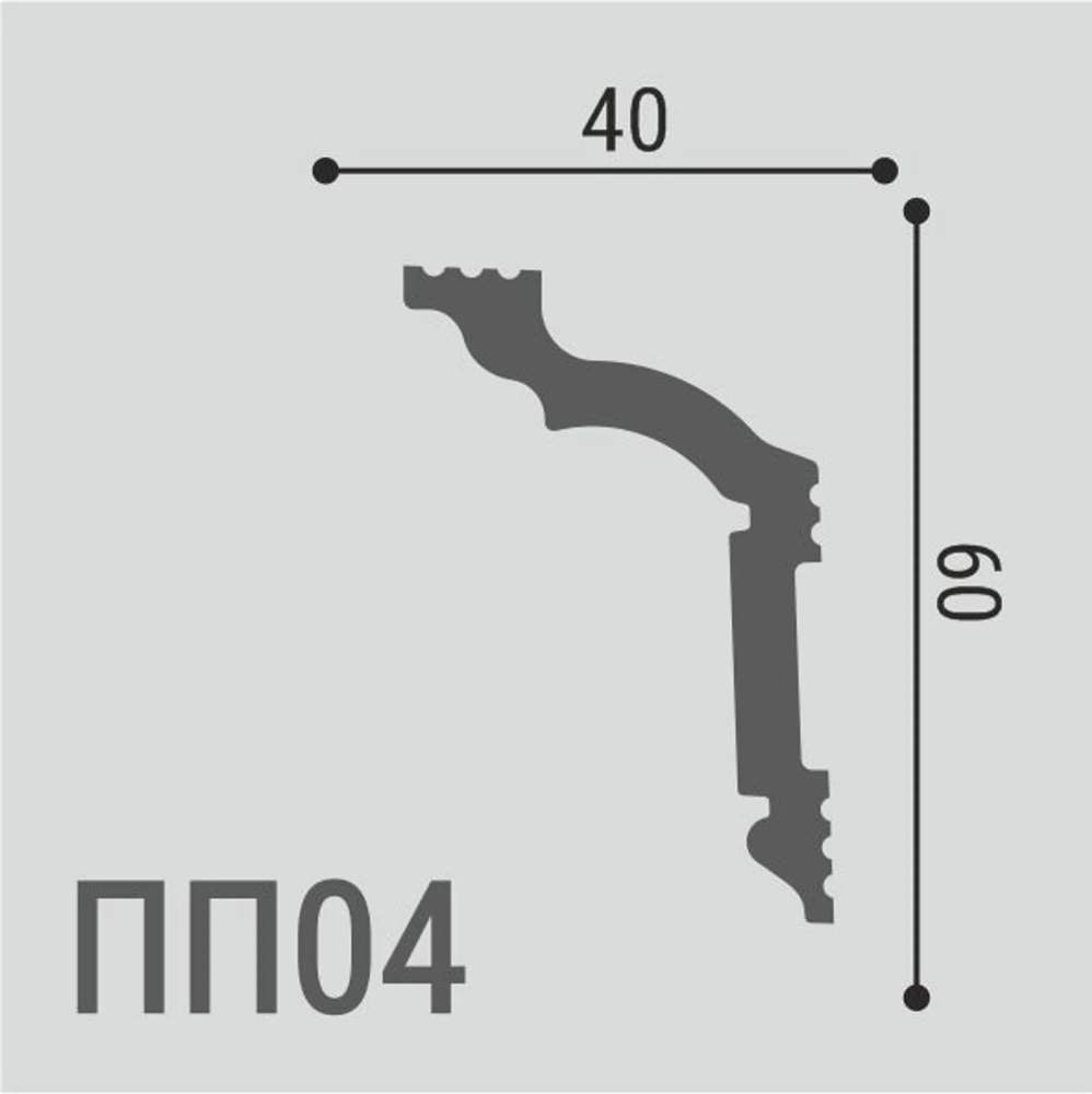 Карниз XPS POLYMER ПП 04 60*40/25