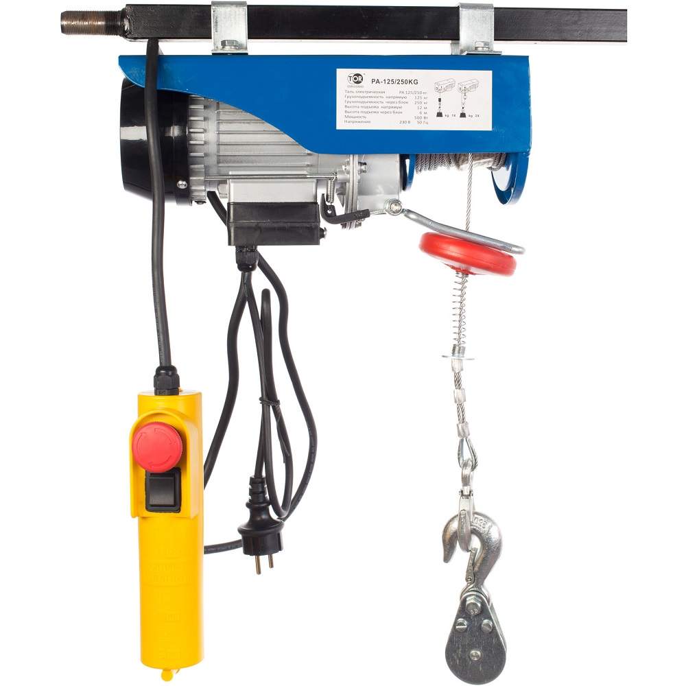 Таль электрическая TOR PA 125/250кг/12м.  11025
