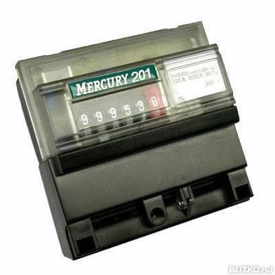 Счетчик эл. Меркурий  201.5  1ф 1т 5-60A 220B  на DIN-рейку