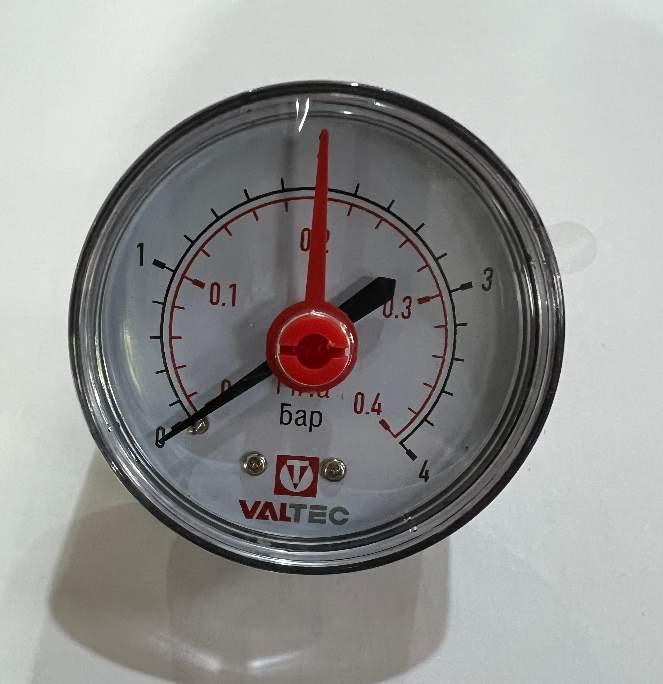 Манометр аксиальный   4 бар 1/4" VT.TM50.TF.02  VALTEC