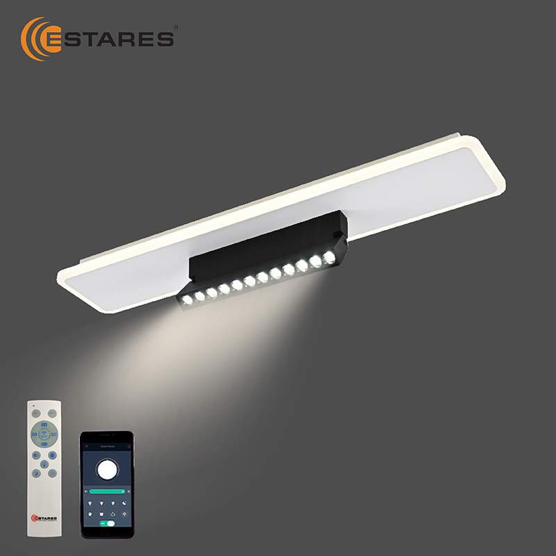 Люстра с/д упр. DAWN 42W 12DL L-APP-600x120x120-BLACK/WHITE-220-IP20