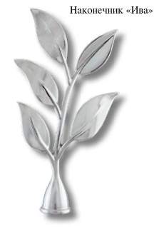 Наконечник DIY  16мм Хром глянец Ива 16.01.02.200