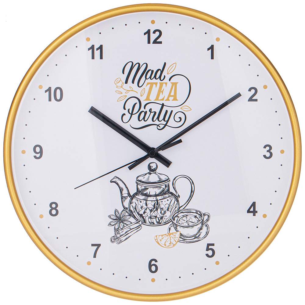 LEFARD Часы 221-352 Mad Tea Party настенные 30,5х30,5см пластик 