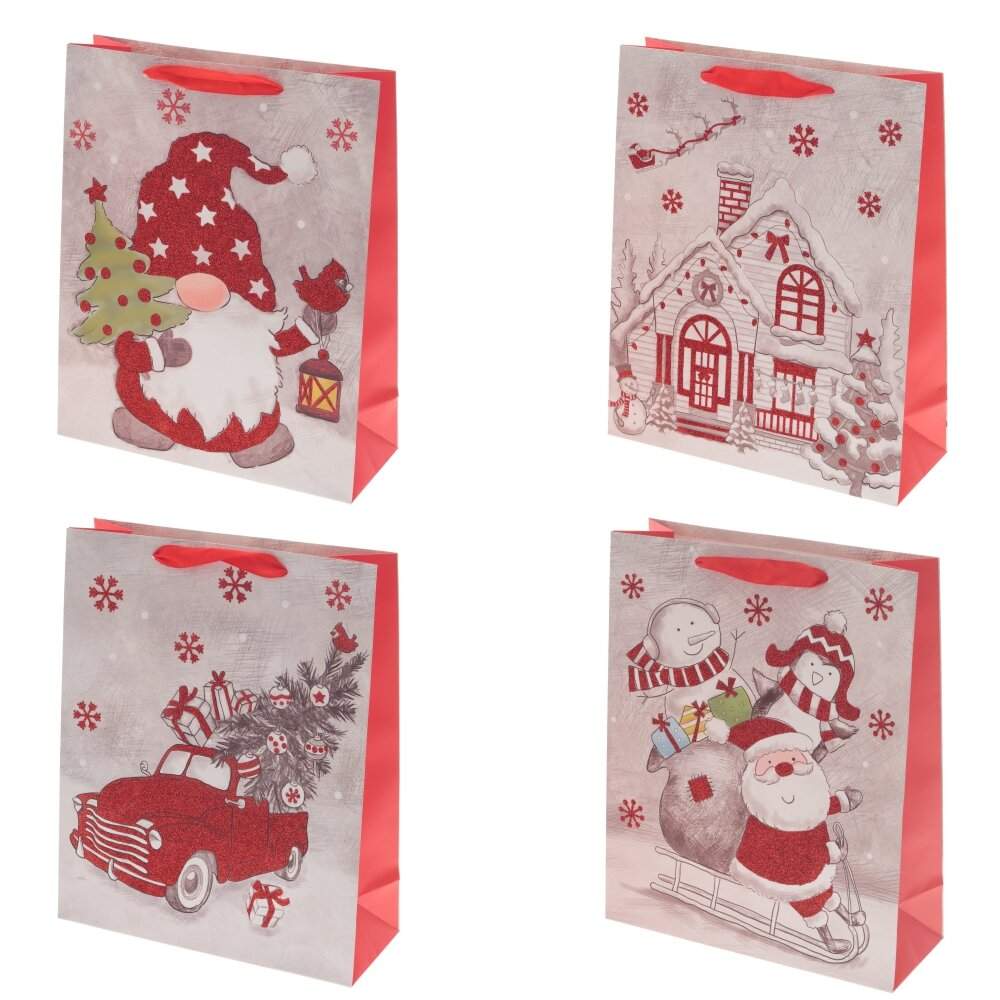 REMECO COLLECTION Пакет подарочный НГ 804666 26х10х32см 4в