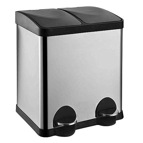 Ведро Санакс на 2 бака для раздел.сбора мусора кр.пластик 30л 10230