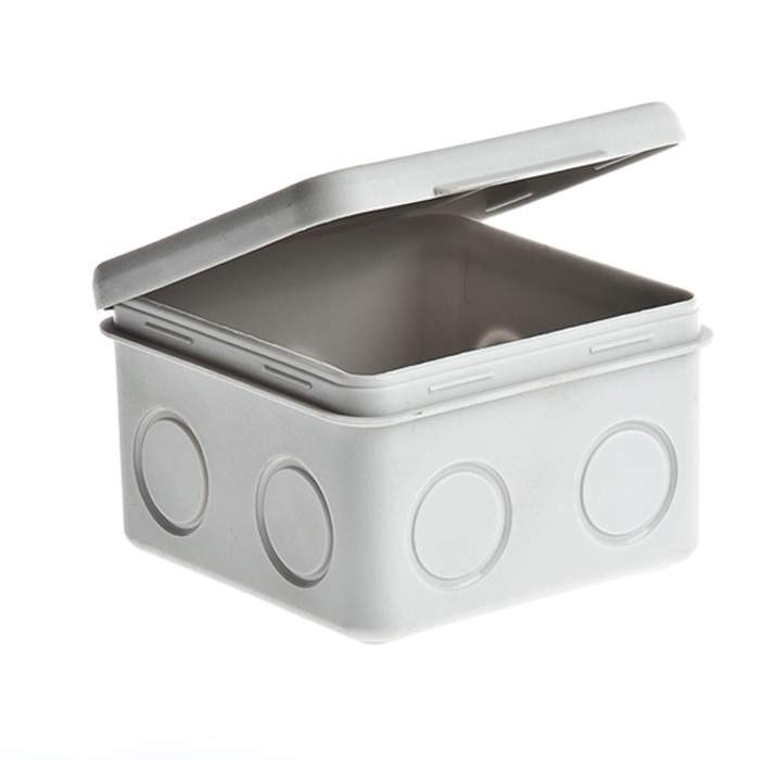 Коробка распред. ОП  80х80х50мм с отк кр без вволов  67039