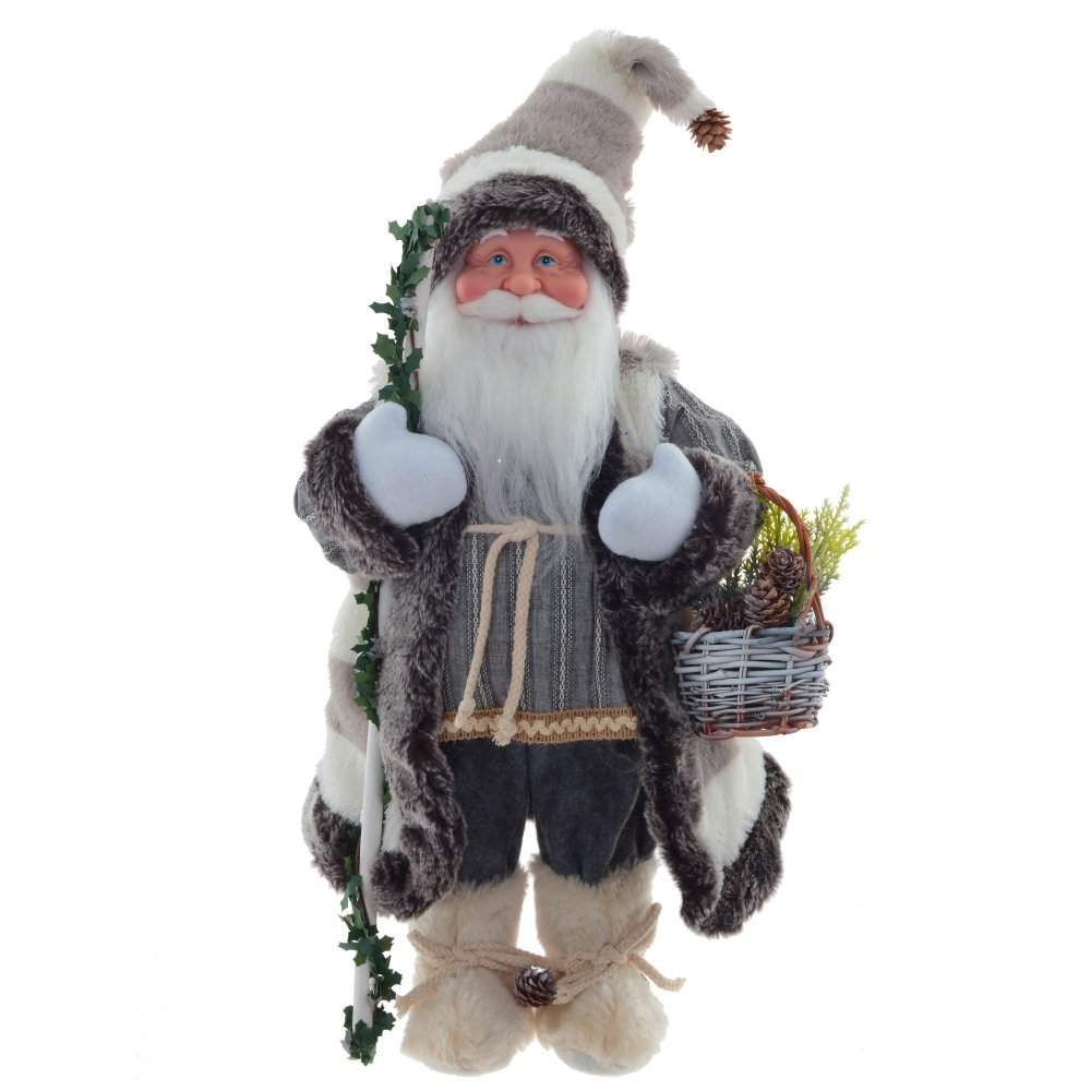 REMECO COLLECTION Дед Мороз 761717 серый/бежевый 27х18х45/63см