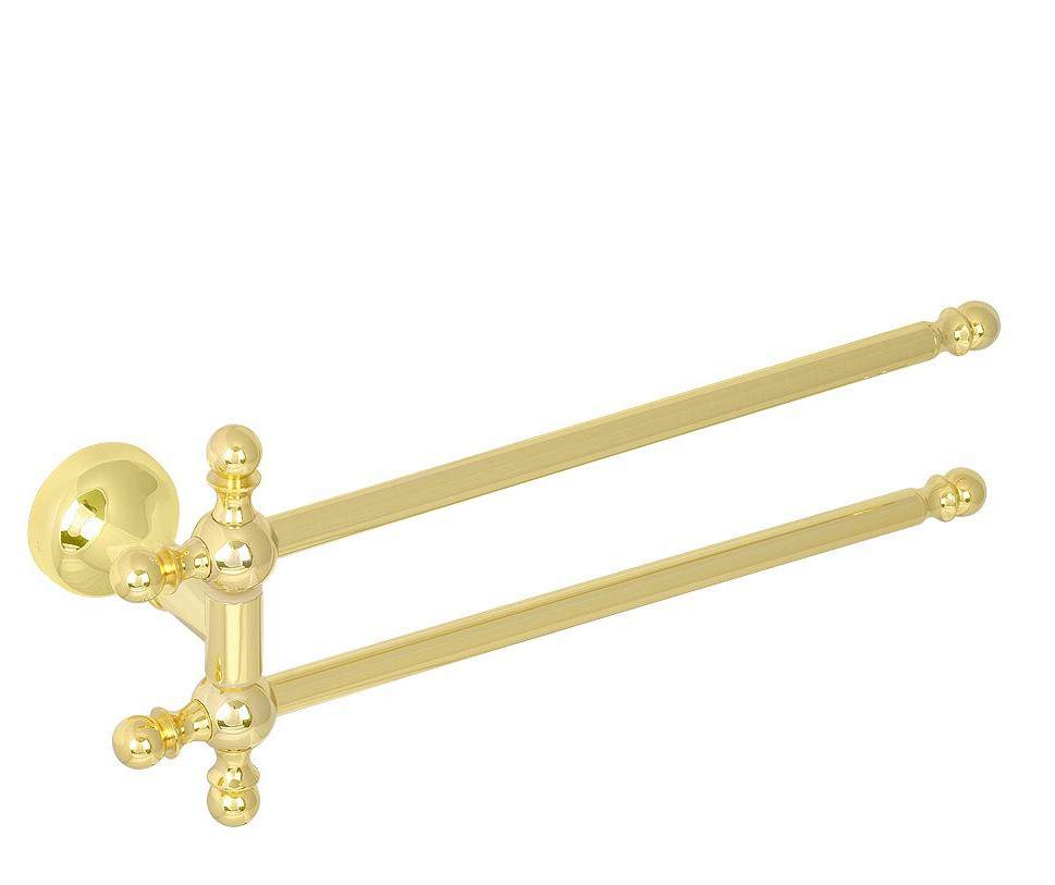 Полотенцедержатель Veragio GIALETTA VR.GIL-6424.DO  30см  2-ой поворотный золото