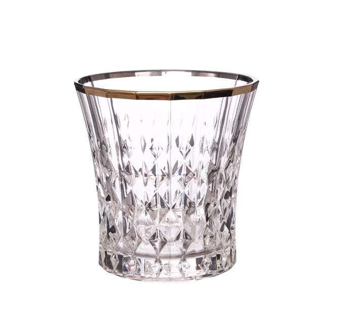 CRISTAL D'ARQUES Леди Даймонд Gold Набор стаканов 270мл д/виски 6шт 65344