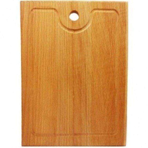 ХОЗЯЮШКА Доска разделочная 09-2 бук 300х220х18мм с канавкой малая     