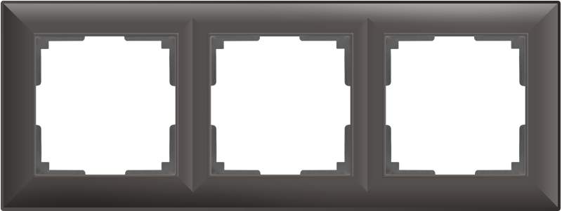 Рамка  Frame серо-коричн. 3-м  WL14-03 Пластик Fiore - W0032207