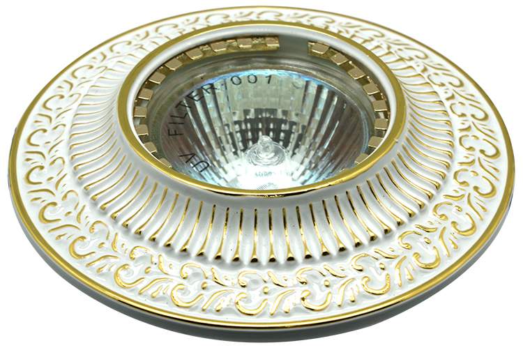 Светильник галогенный FT 1125 SG MR 16 серебро с золотом