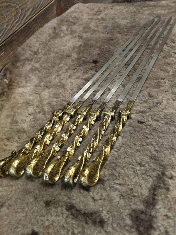 Шампур кованый "КОМФОРТ" 500*11*2,5 КВ(крюк волна)