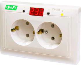 Реле напряжения CP-708 100-300B 10A  1Z IP20  EA04.009.008