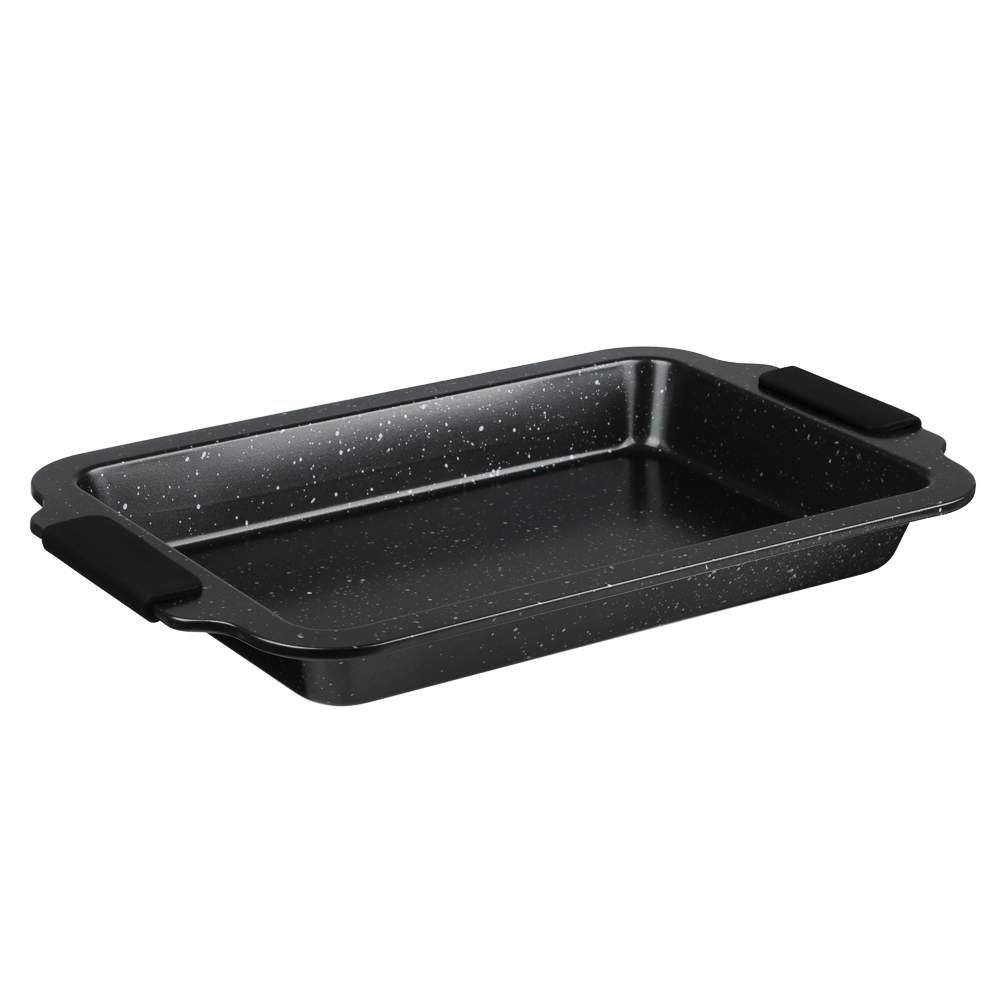 SATOSHI Форма 849-257 Лион д/выпечки глубокая 360х230х35мм силикон.ручки АП покрытие