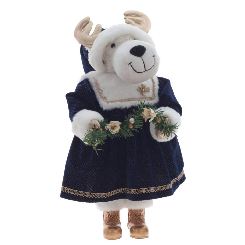 REMECO COLLECTION Игрушка набивная 812845 Олень синий 24х24х56см 