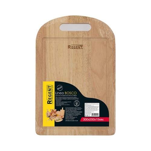 REGENT INOX Linea Bosco Доска разделочная 93-BO-15-04 гевея 30х20х1,5см 