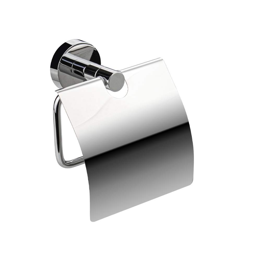 Держатель туалет/бумаги  GFmark  79003  с экраном  на круглом основании хром