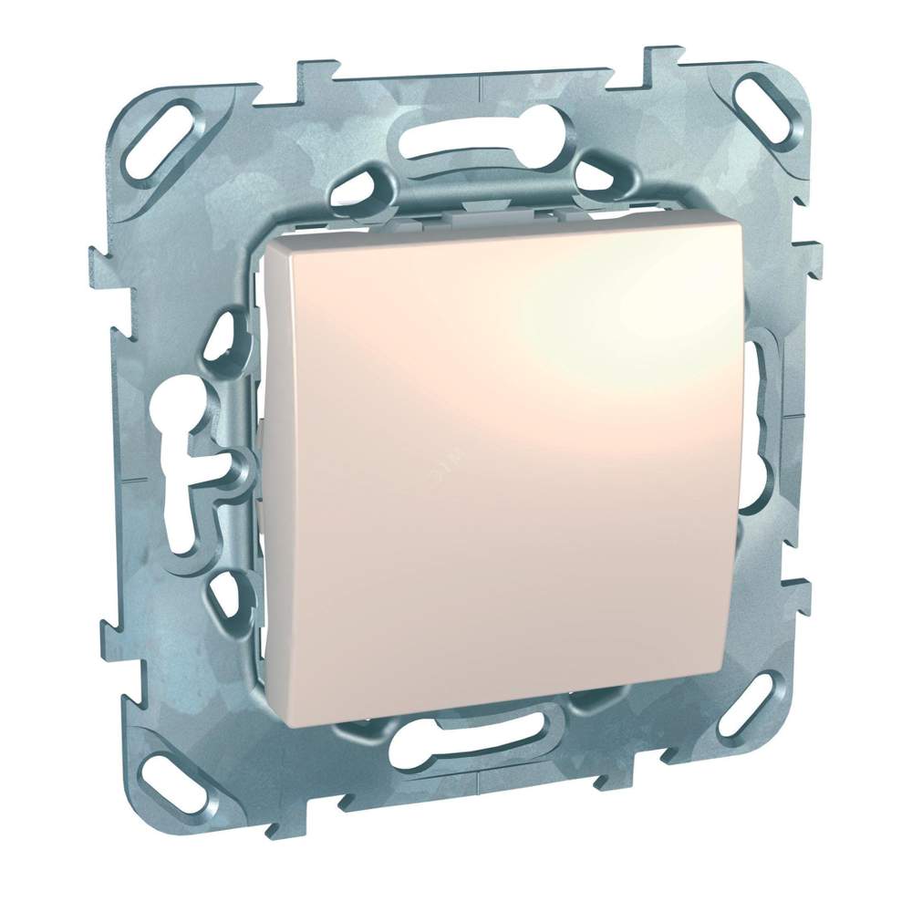 *Выключатель SE Unica Беж.1-кл.кноп. MGU5.206.25ZD