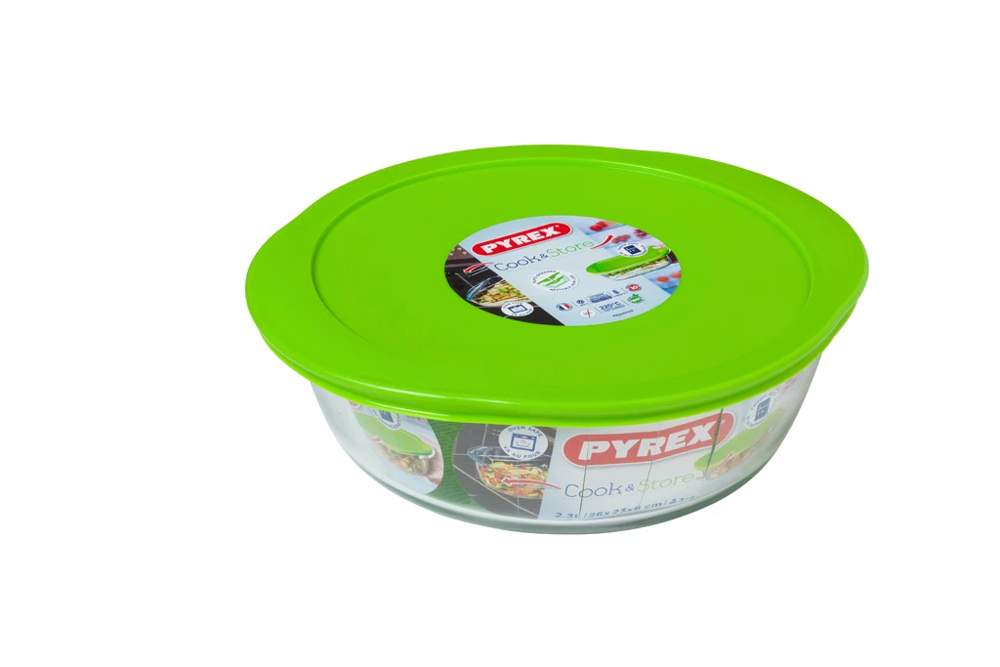 PYREX Cook & Store Блюдо 1,1л круглое с крышкой 207P000/5045 20x18x7см