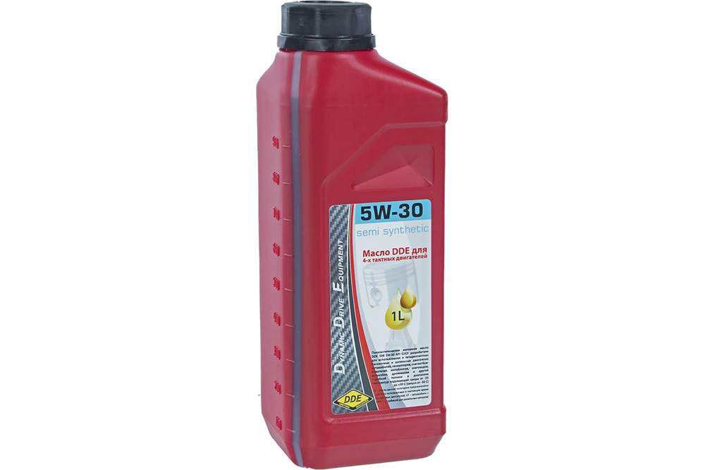 Масло DDE 4-х тактное полусинтетика 5W-30  1л  бенз/диз S-SAE5W-30