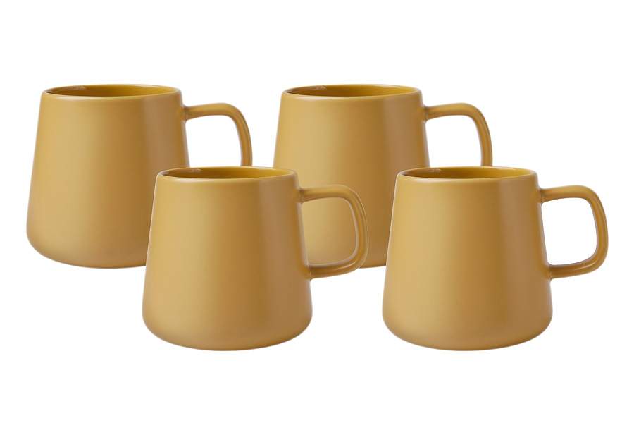 MAXWELL & WILLIAMS Набор кружек Blend Sala горчичный 375мл 4шт MW475-DI0425
