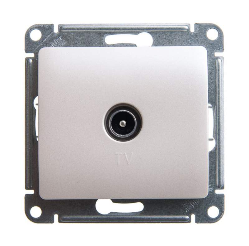 Розетка SE Glossa  Перламутр  TV  1-м 1DB  GSL000691