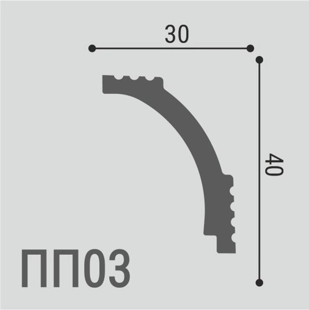 Карниз XPS POLYMER ПП 03 40*30/56