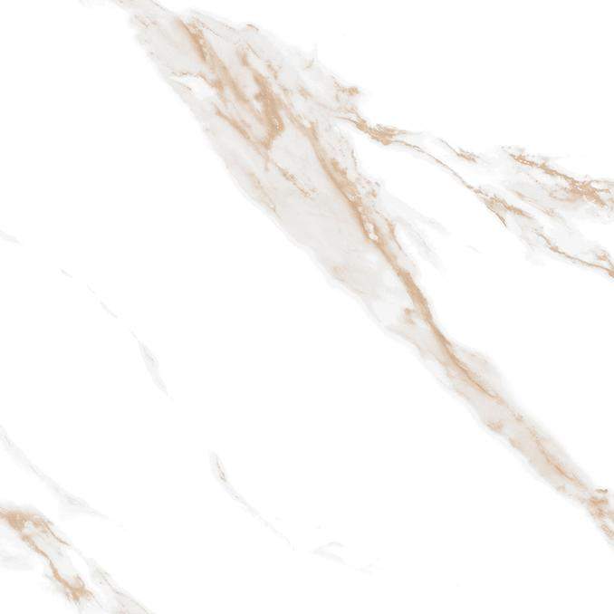 Calacatta Sharp Gold Керамогранит белый 600х600 Полированный