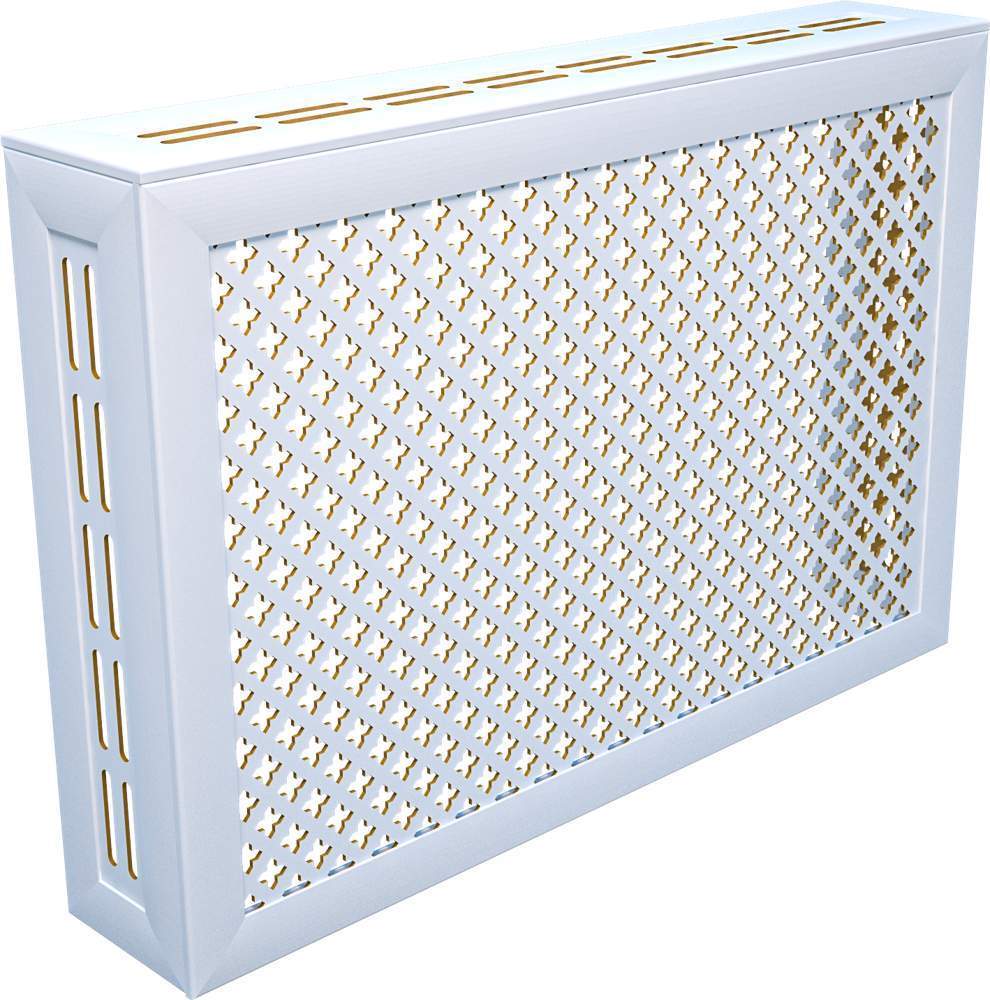 Экран д/радиатора 90x60см Stella Готико белый 