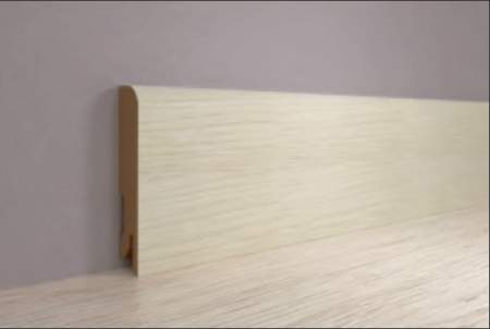 Плинтус МДФ ламинированный, Пл 80МДФ.2400.24042 филадельфия светлый