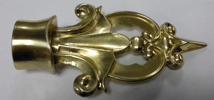 Наконечник DIY  28мм Золото глянец Греция  28.01.38.100