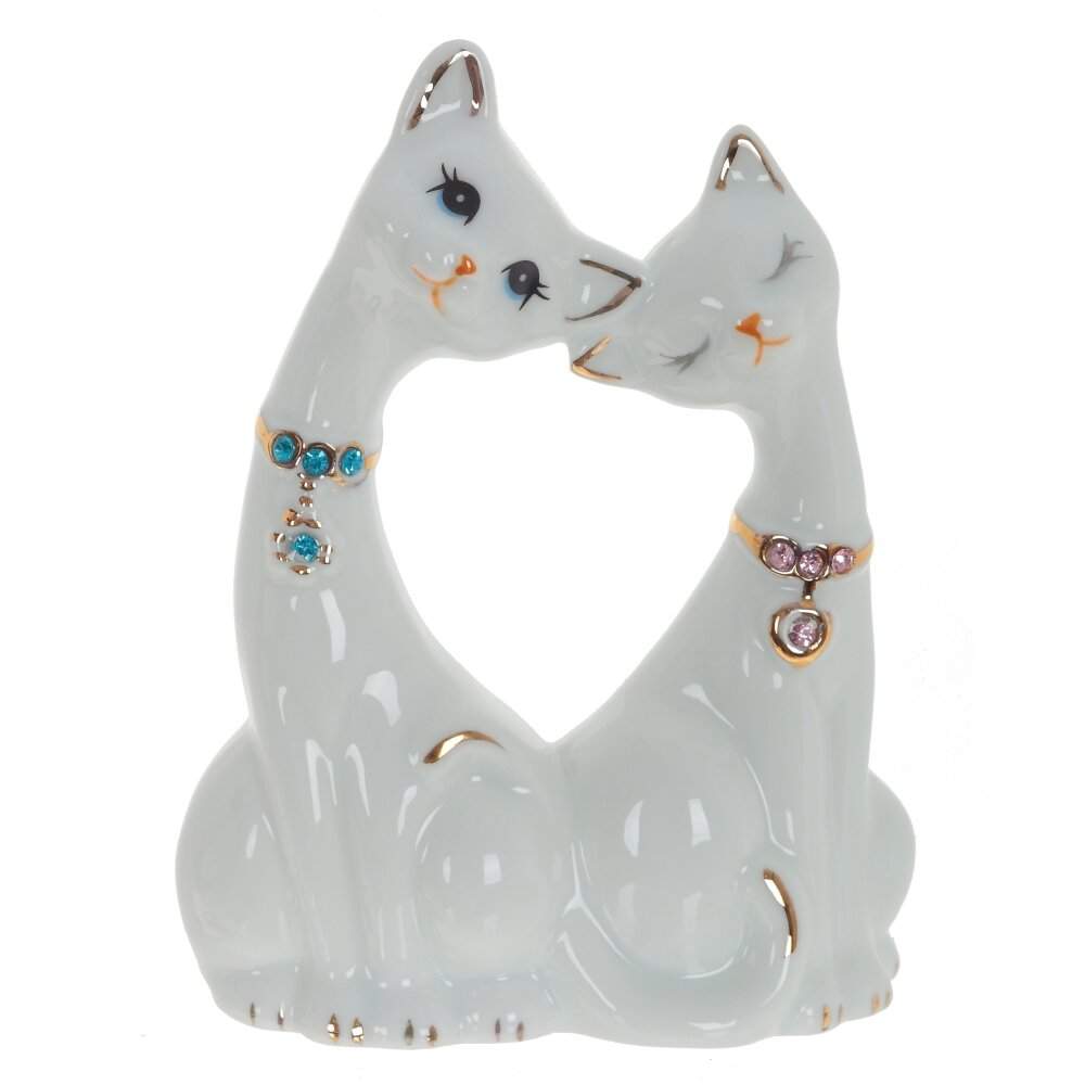 REMECO COLLECTION Фигурка 795063 Коты фарфор 9х4,5х12см