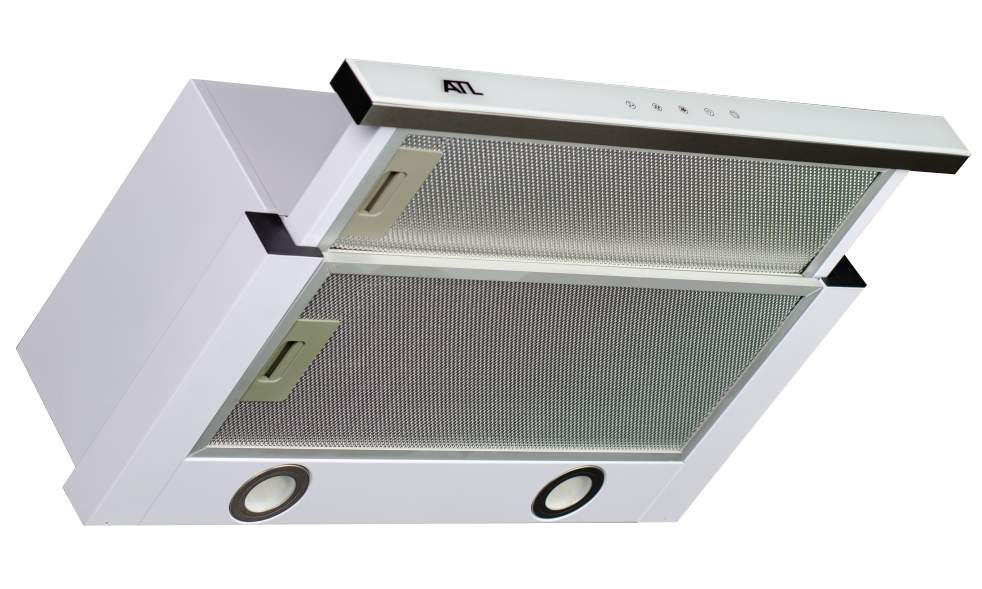 Кухонный воздухоочиститель ATLAN 3002  60см TC  white стекло 
