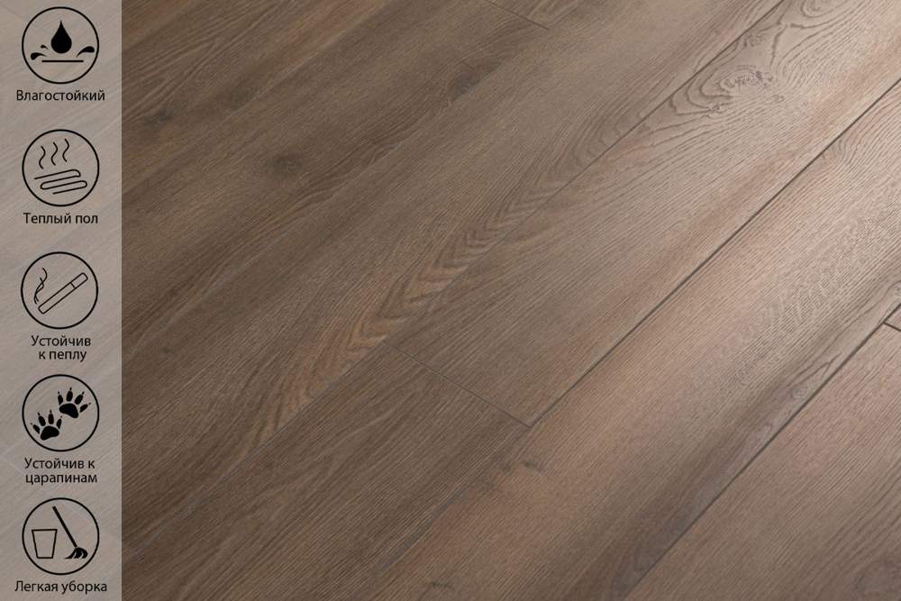 Ламинат Peli Loft LF-710 Дибек Дуб 1290*157 8/33 (1уп.- 1/8шт / 1,62м2)