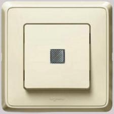 Выключатель CARIVA 1-кл. 10AX с инд. бел. Leg773610