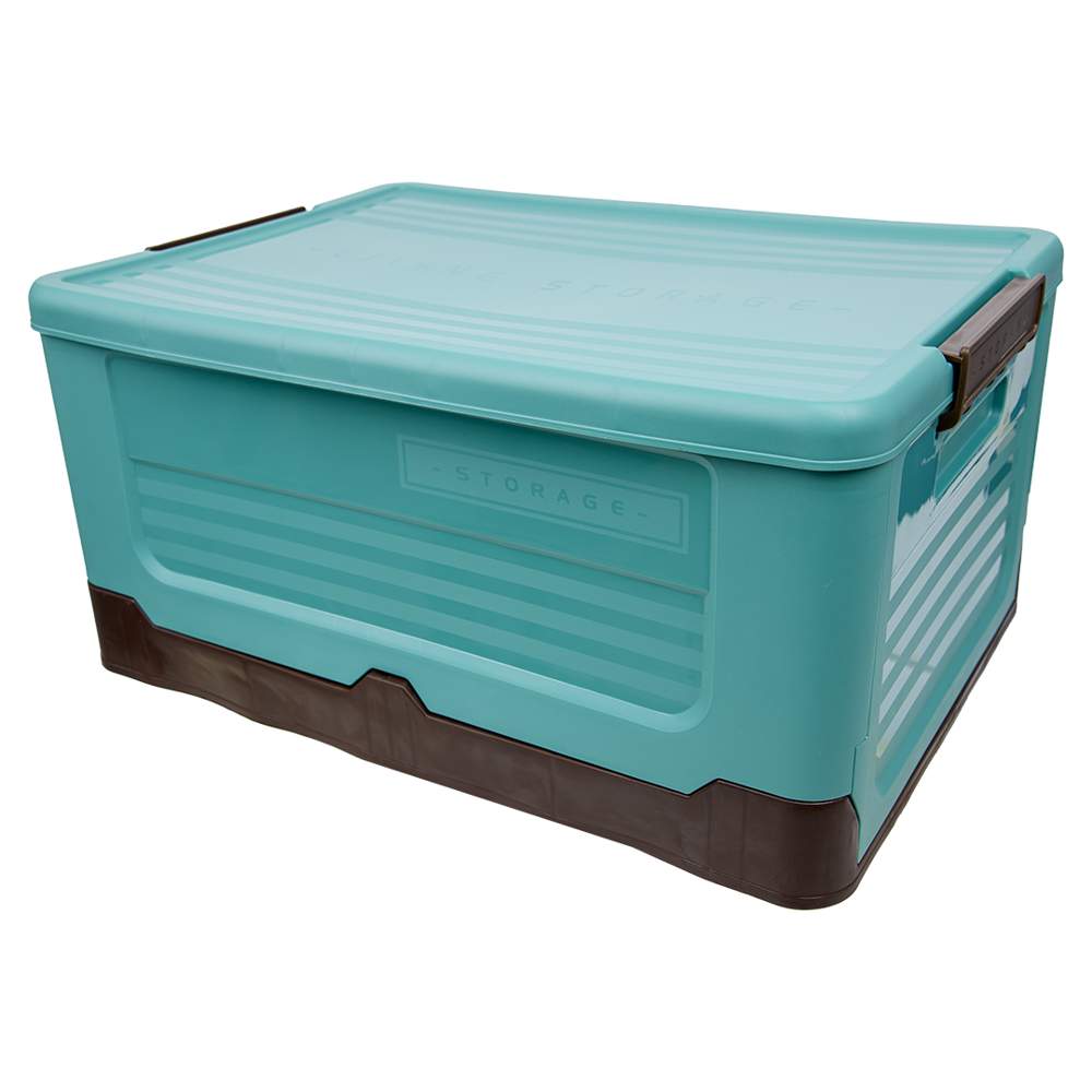 Короб Fancy-hh97-L пластиковый складной Пазл Д470 Ш340 В230 голубой