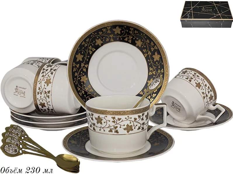 LENARDI Набор чайный 133-121 18пр/6перс 230мл