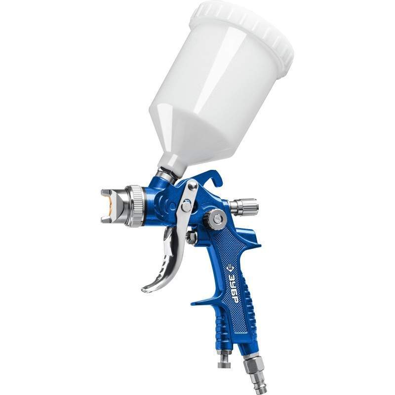 Краскопульт Зубр PRO 600, HVLP 1.4мм, пневмат.с верхним бачком ,  06563-1.4
