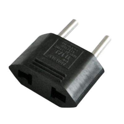 Адаптер переходник-евро плоский  6А/ 10А  черн. 28907