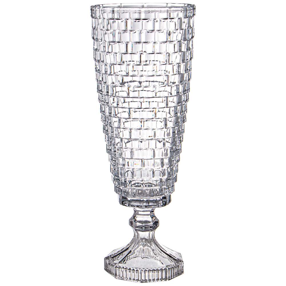 LEFARD Ваза 695-057 Saphir на ножке 15х15х41см