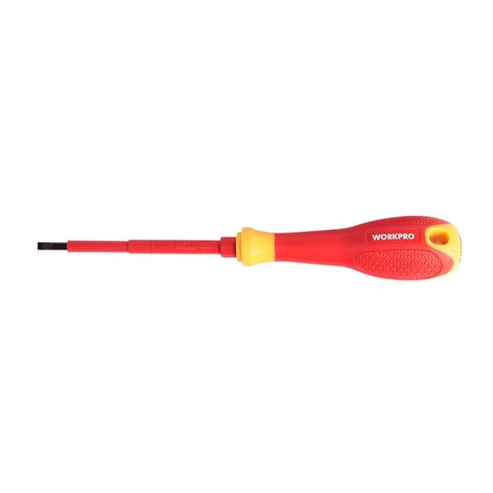 Отвертка шлиц.изолир. WORKPRO тонкая 1,2х6,5х150мм  WP341006